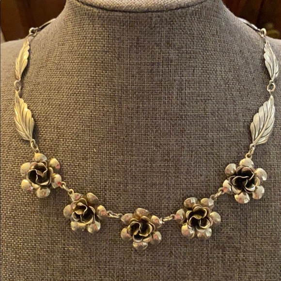 Sterling silver vintage necklace